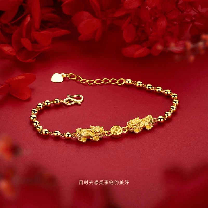 如懿恋 合金手链 【貔貅 】素款时尚精美百搭复古手链气质轻奢款