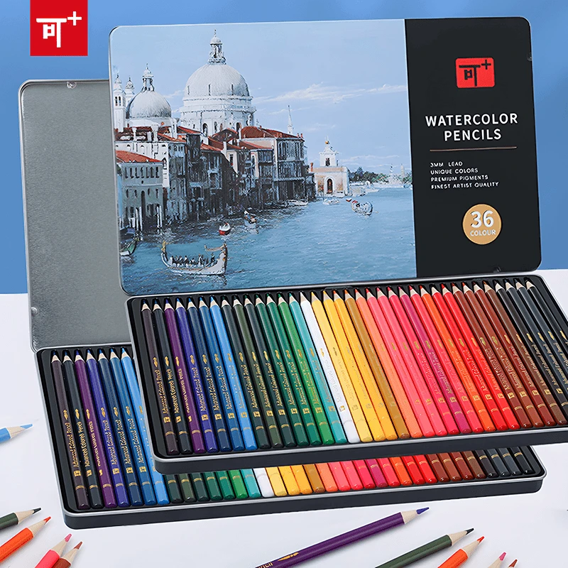 QD-备-可嘉-KJ-36色铁盒彩铅 到手1盒