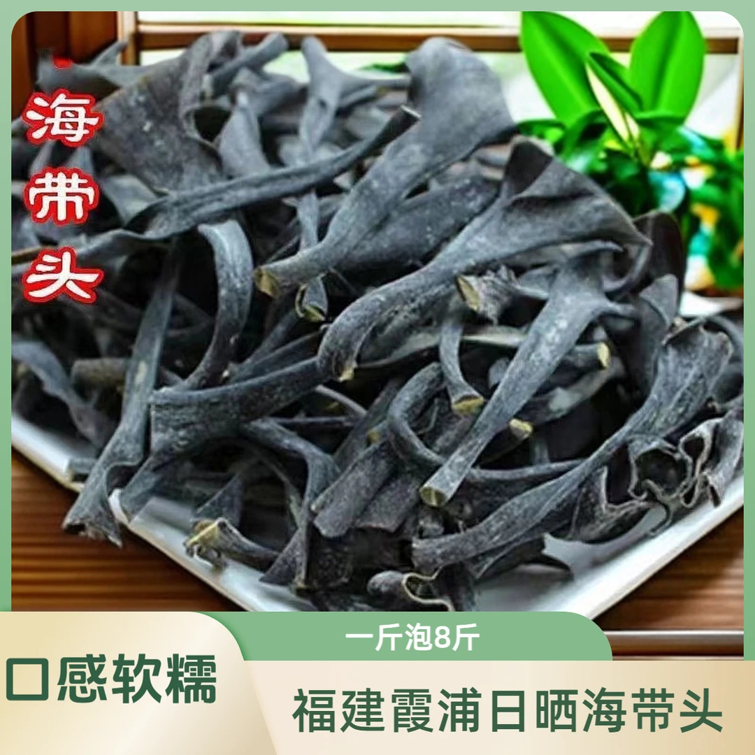 8倍泡发霞浦特产海带干海带头加厚干净煲汤火锅凉拌特产干海带