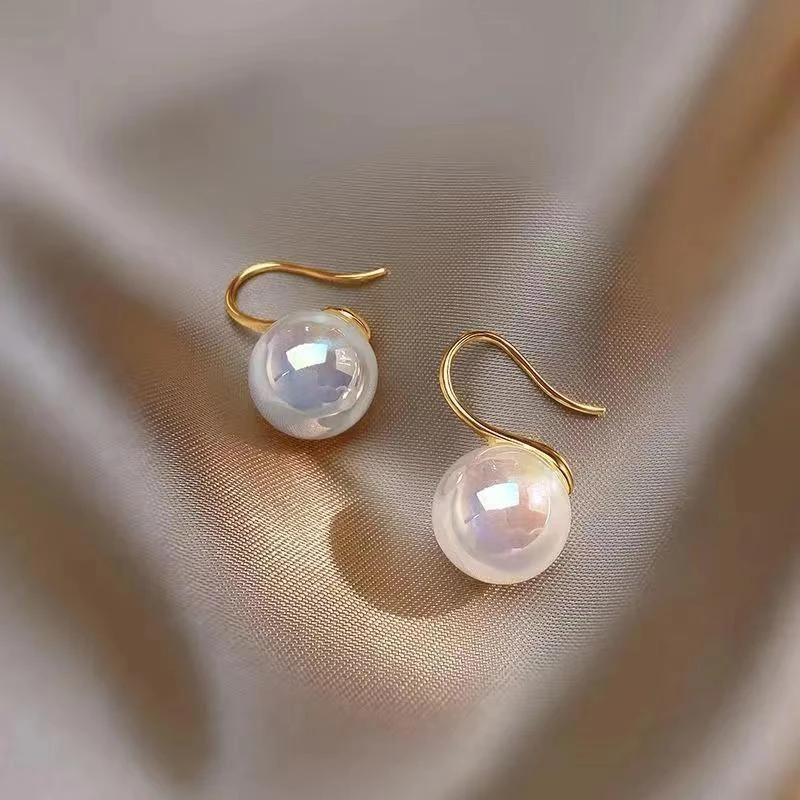 铜合金耳饰 珠珠耳环女高级感耳钩气质耳饰耳钉潮设计感耳坠女