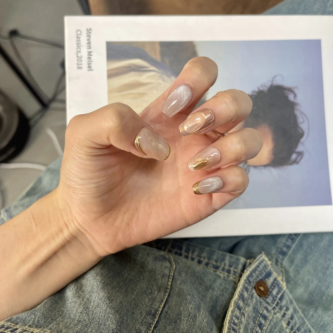 SISTER姐妹 玫瑰的梦 高定纯手工穿戴甲2025新款猫眼气质美甲短款