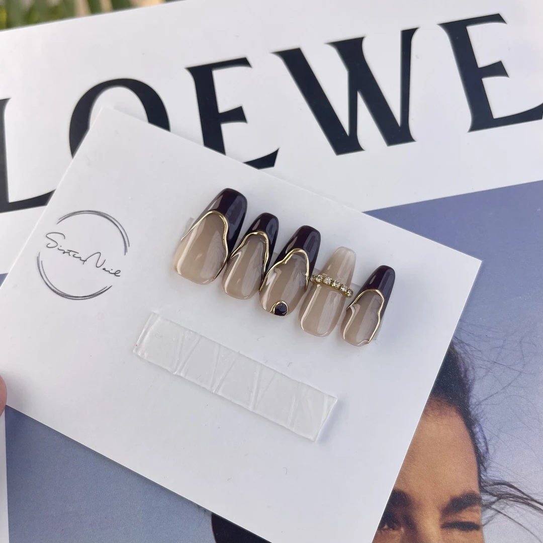 SISTER姐妹 芳华 高定纯手工穿戴式轻奢美甲指甲2025新款高级感