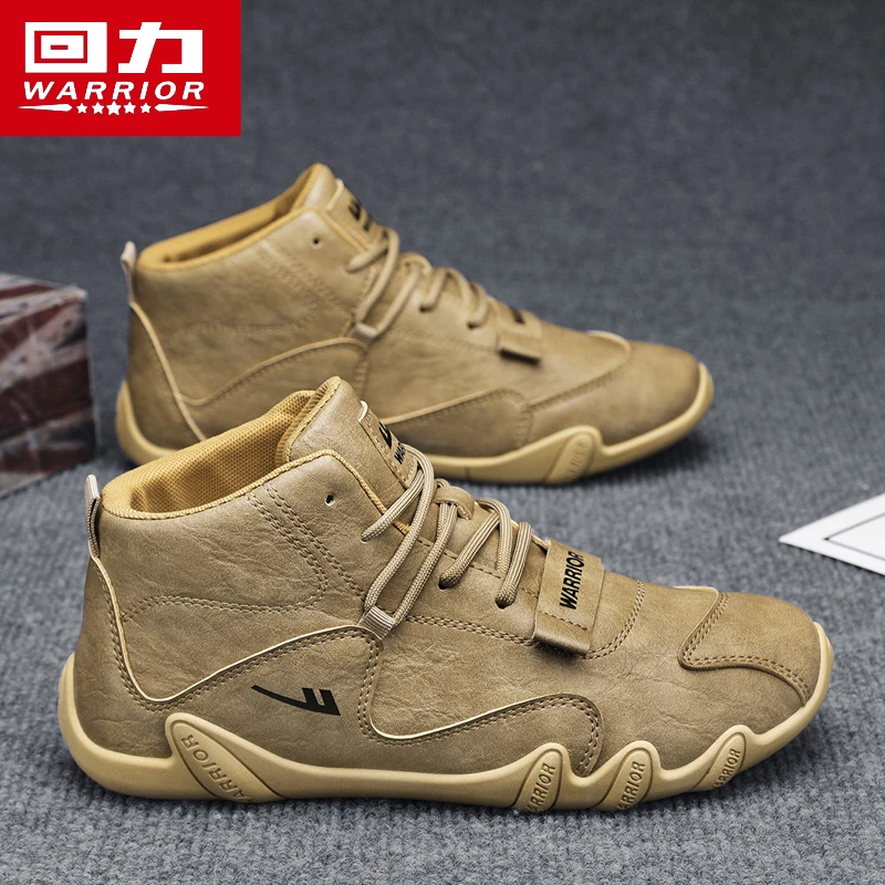 回力秋季2025爆款男鞋设计感潮鞋专柜品质马丁靴子防水工作耐磨鞋