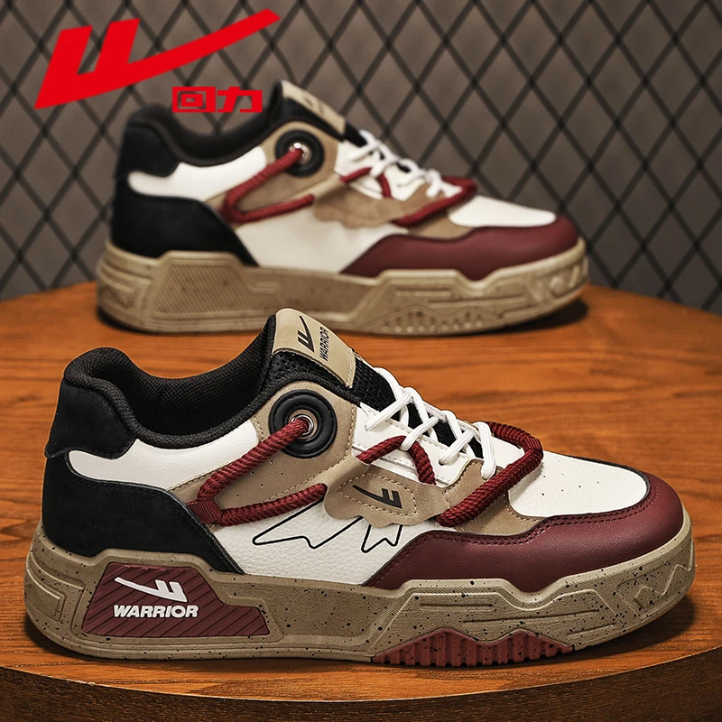 回力男鞋秋季2025新款雅丹风增高小白鞋男士设计感运动休闲板鞋子