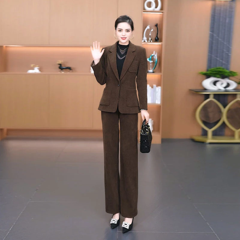 【少量现货，断码不补货】美拉德色系气质显瘦优雅女神范西装套装