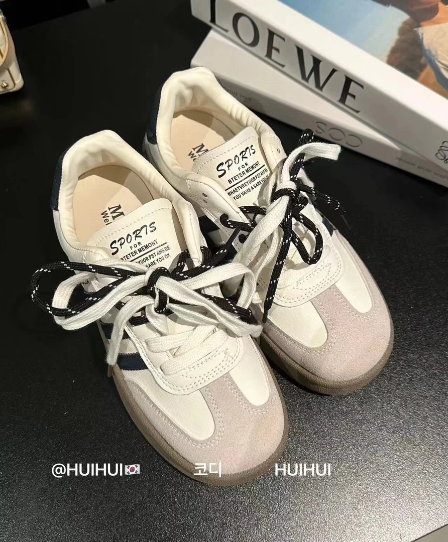 HuiHui【巧妙搭配】三条杠阿甘鞋板鞋厚底增高  码数偏小一码（A793）