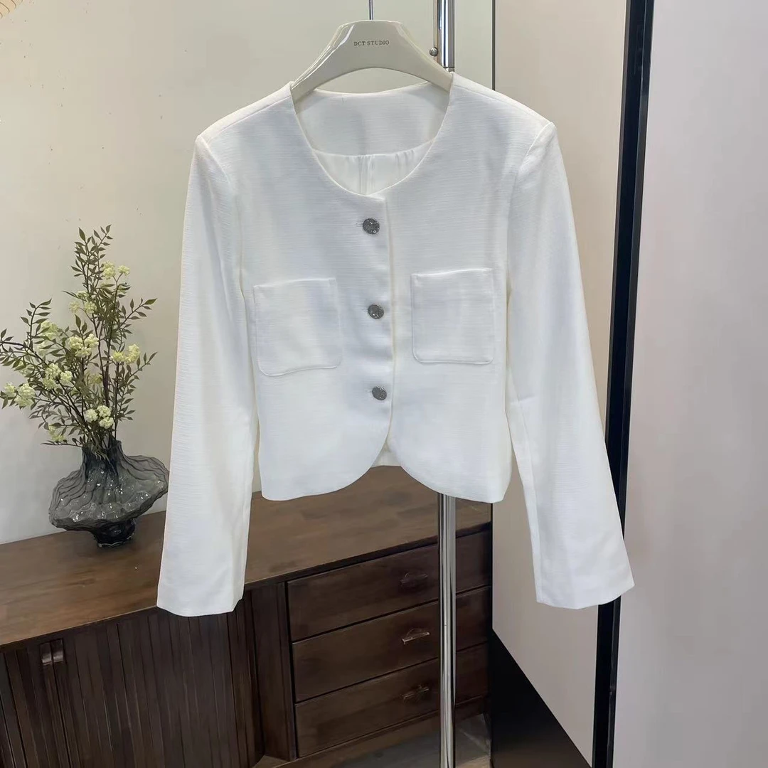 外套-5E7212741短款圆领气质小香风