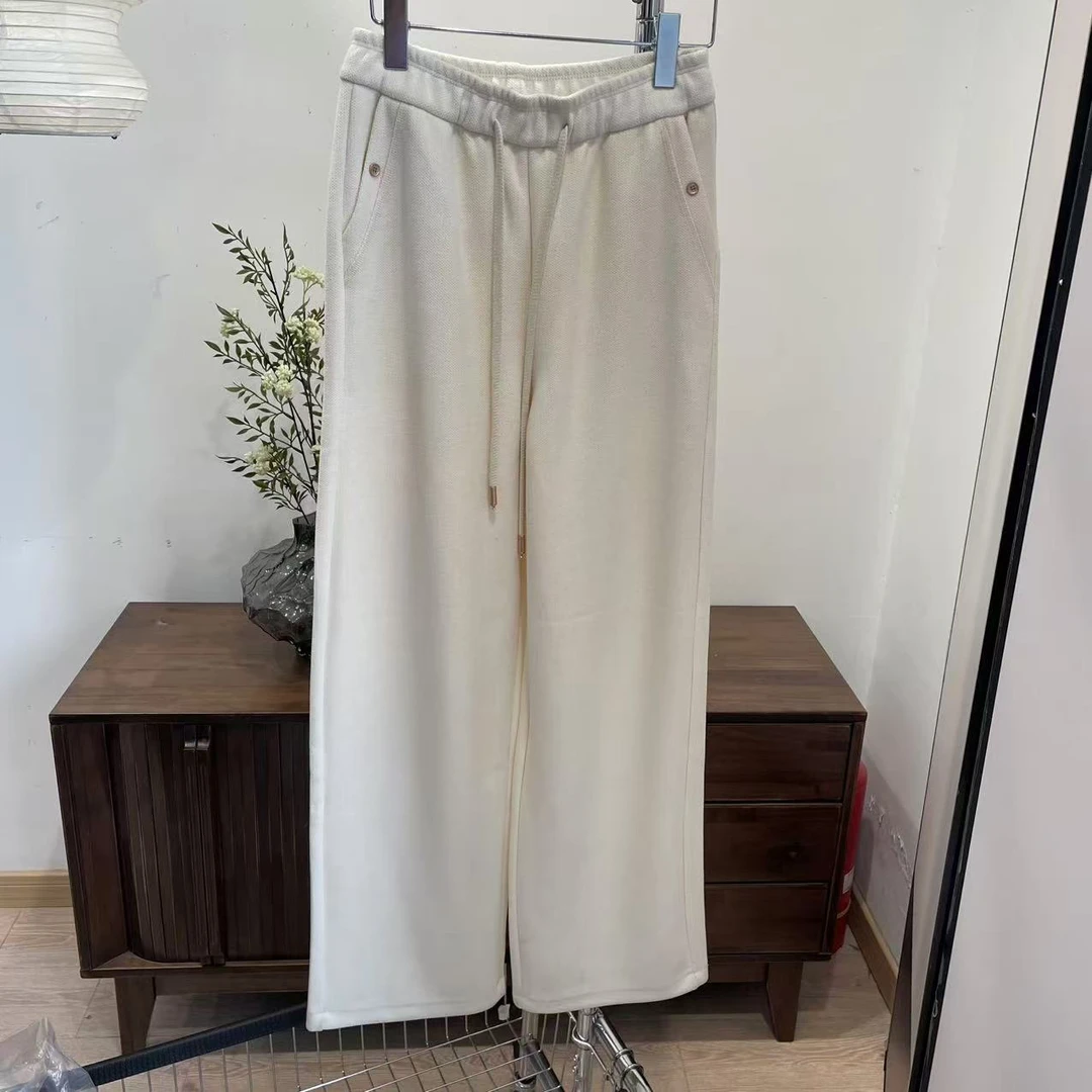 休闲裤-8872松紧腰抽绳休闲百搭长裤