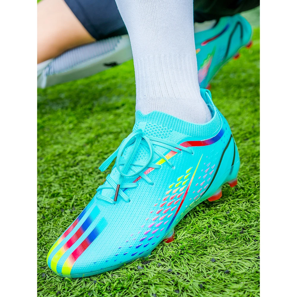 小李子刺客梅西C罗新款猎鹰足球鞋男女长钉tf碎钉成人足球训练鞋