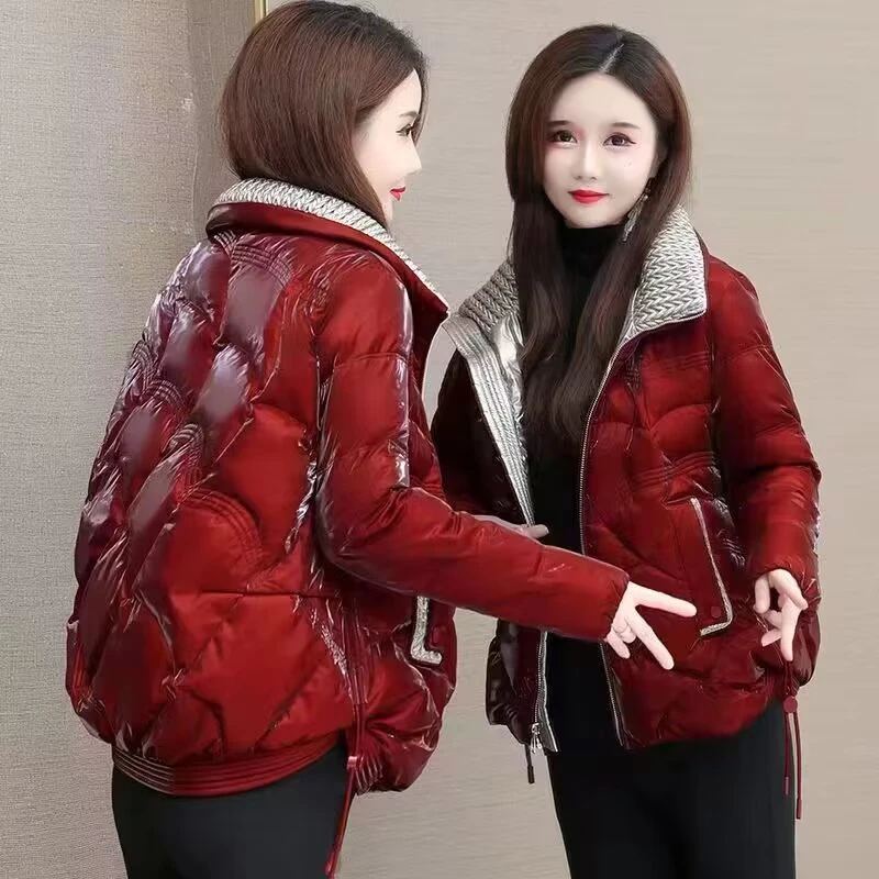 亮面棉衣女短款韩版宽松冬季棉服新款外套时尚加厚百搭保暖小棉袄