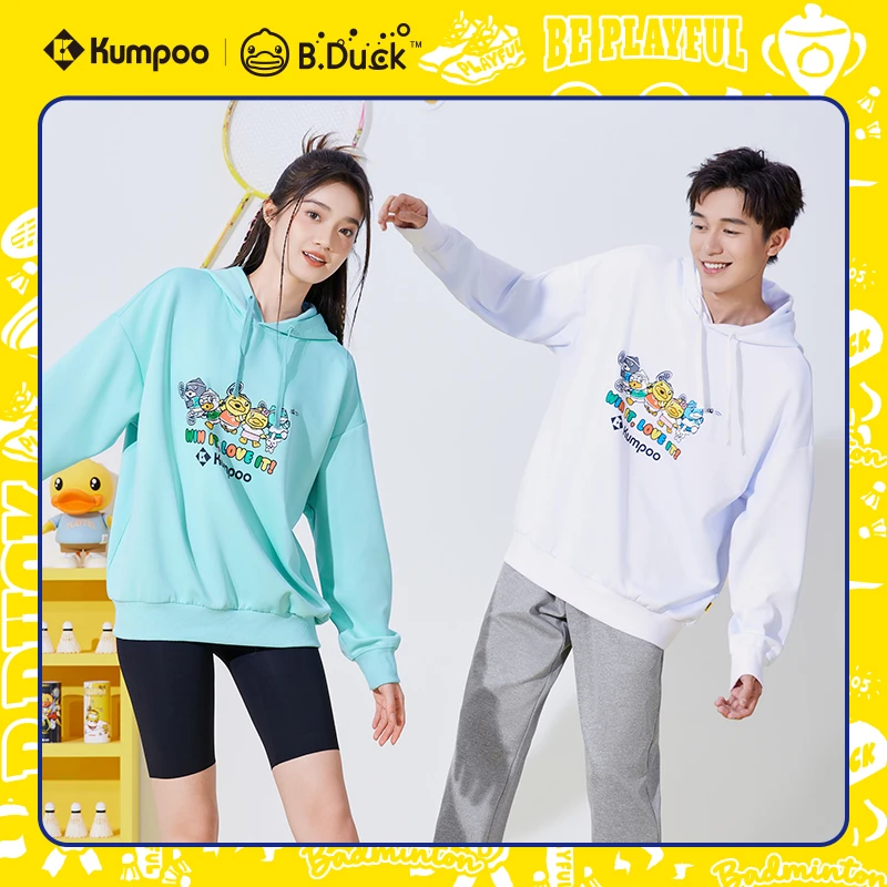 【小黄鸭联名】薰风kumpoo熏风羽毛球服连帽卫衣羽毛球上衣男女