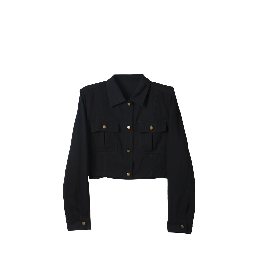 上衣女外套秋季女外套短款显瘦小个子减龄洋气衬衣欧韩SY014