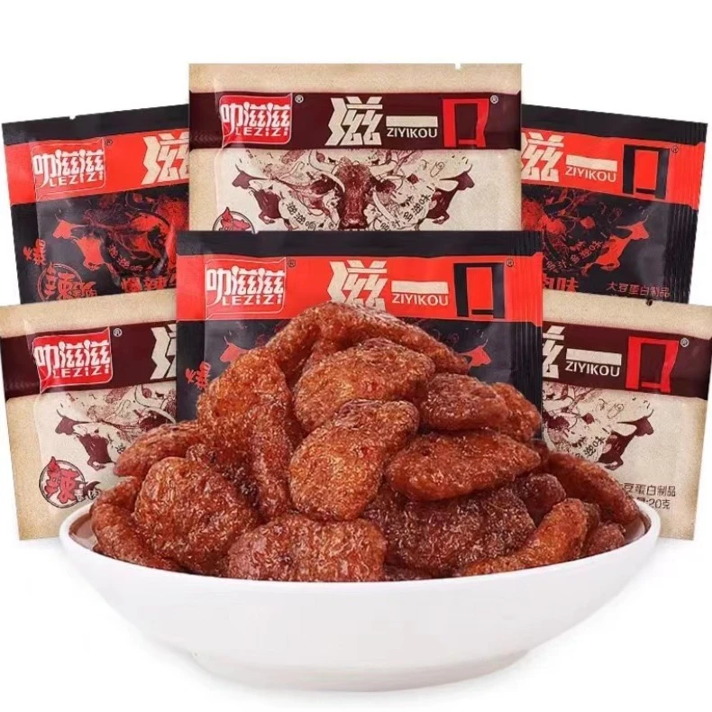 叻滋滋滋一口韩式素牛肉味爆辣大豆素肉8090后怀旧小零食香菇肥牛