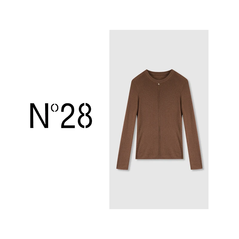 【小小莎专属】N°28 简约百搭圆领气质长袖高级感毛衫9331M055