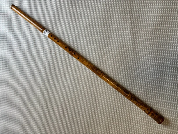 洞箫全手工制作：延陵斋广桂竹芝麻斑G调八孔洞箫