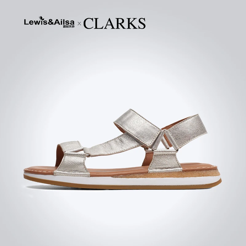 clarks其乐女鞋夏季新款百搭魔术贴休闲沙滩凉鞋 CraftSun Sport