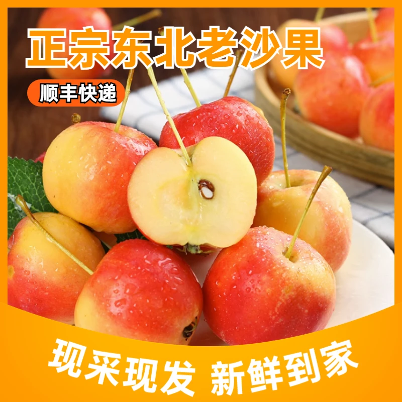 【沙果】东北沙果黄太平海棠农家老品种花红小苹果酸顺丰新鲜现摘