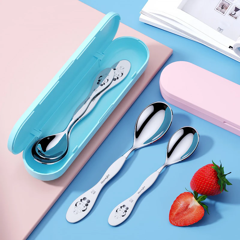 饭勺宝宝勺子304不锈钢西餐勺食品级餐具家用汤匙匙羹学生干饭勺