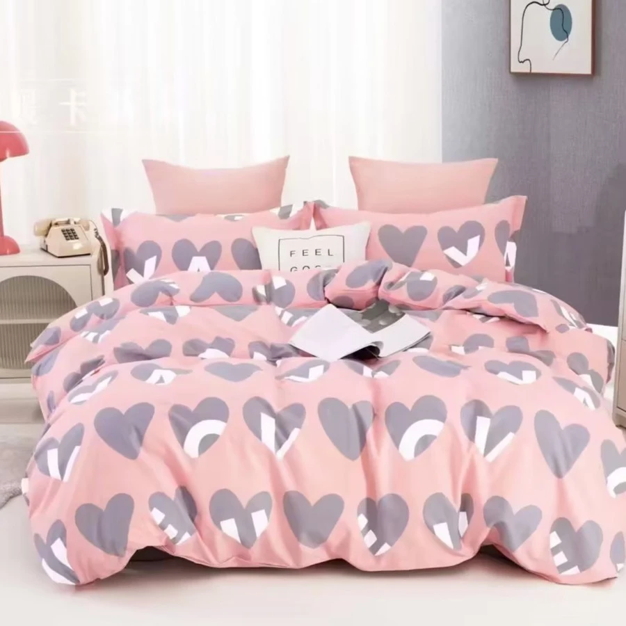 《纯棉斜纹棉》浪漫密语粉高支斜纹全棉面料