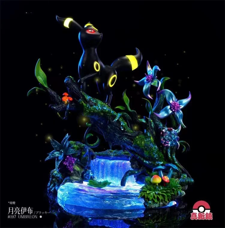 （需要预定）复刻 真新镇 精灵宝可梦 月亮伊布 手办模型雕像