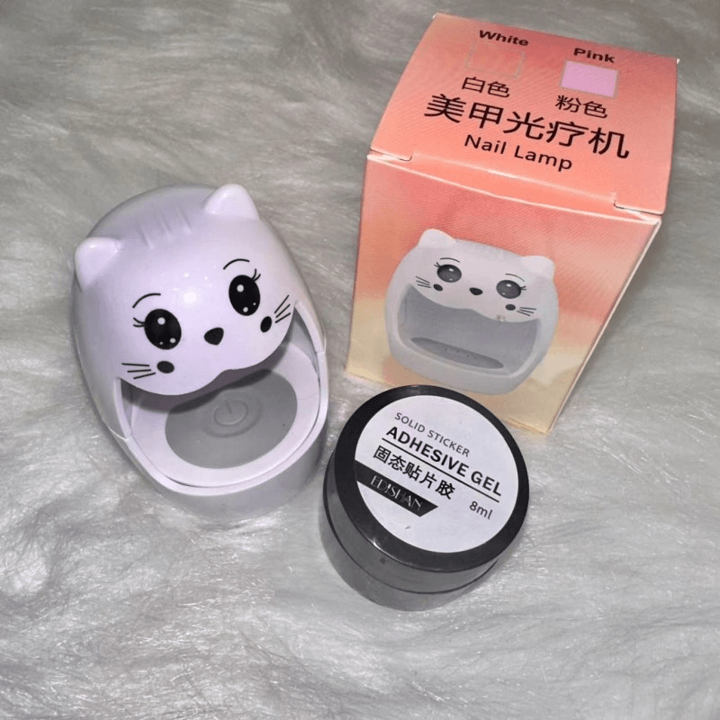 美甲固态贴片胶穿戴甲胶美甲光疗机