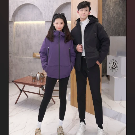 波司登情侣新款时尚休闲运动连帽宽松科技露营羽绒服B30145230