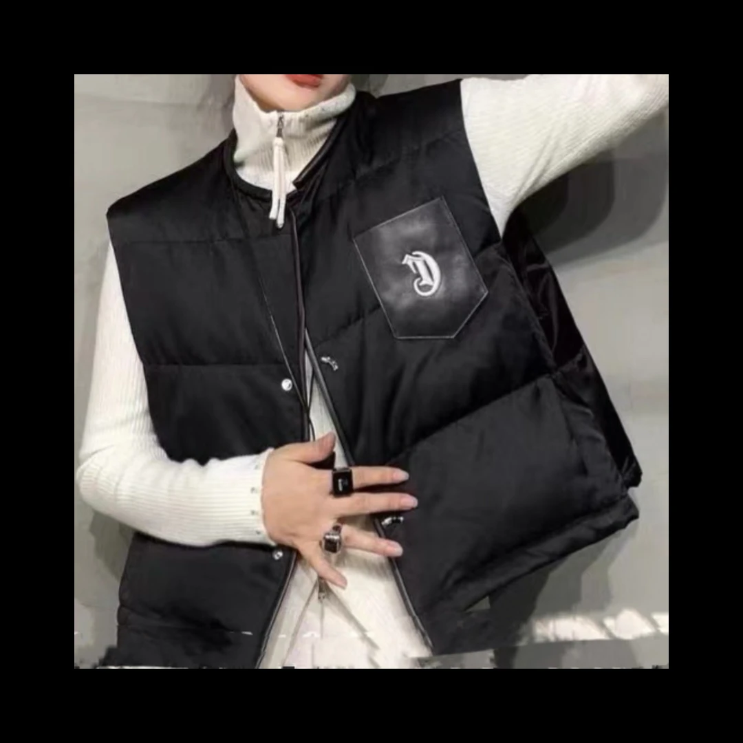 【玫瑰缘】欧货冬款设计师百搭气质秋冬短款休闲时尚鹅绒马甲