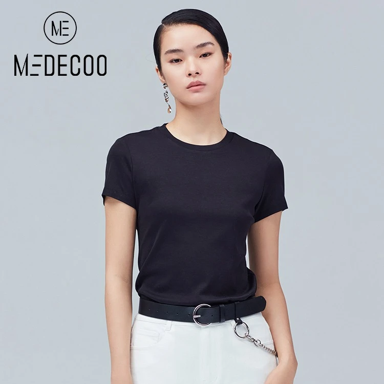 【羊羊专属】MEDECOO/墨蒂珂短袖圆领式纯棉T恤衫上衣MGX62302