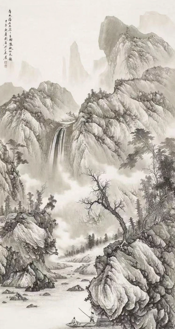 墨雨轩书画-绘画作品李可冉放牛图