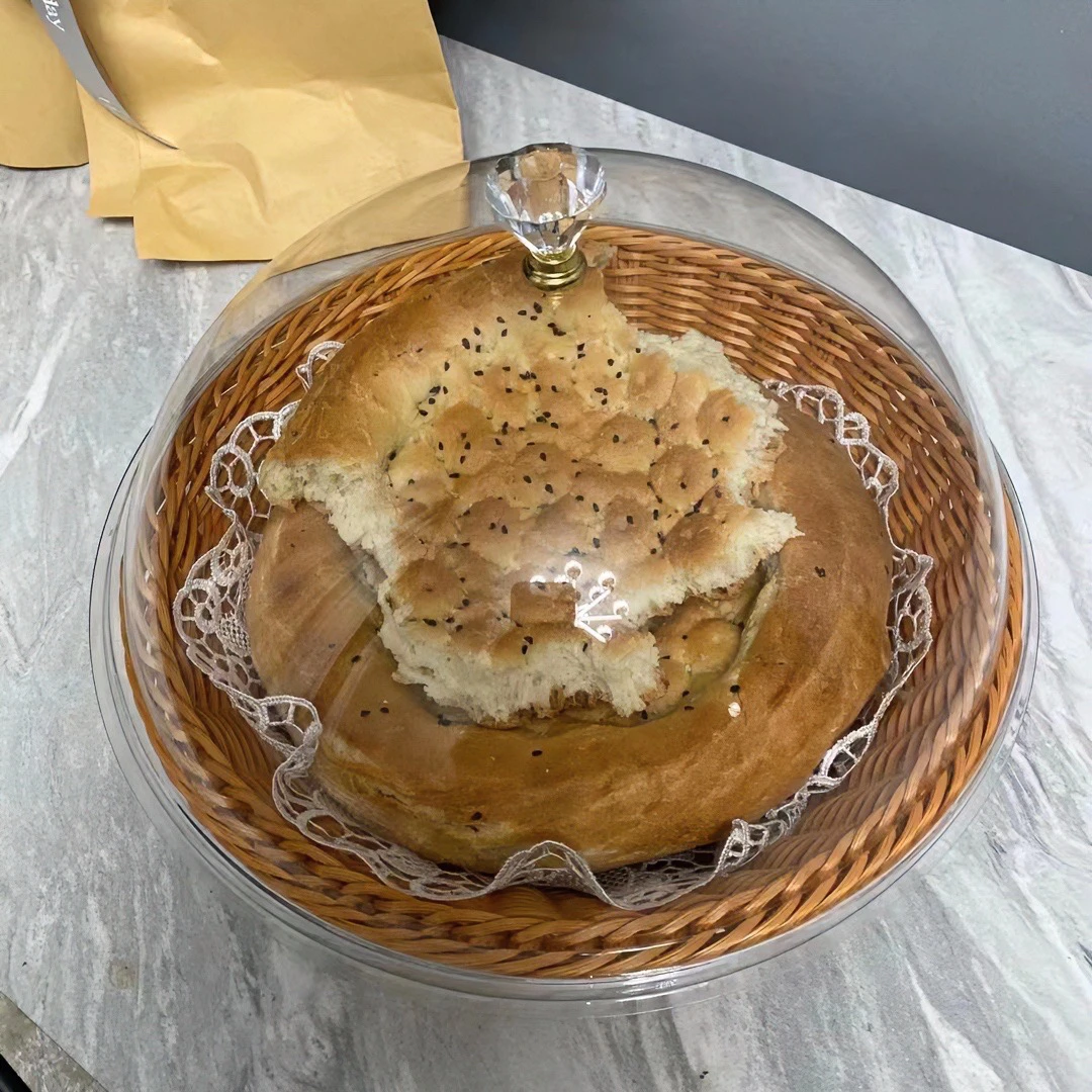 最新款新疆馕盘质量好食品级材质之手工复古玻璃果盘日式