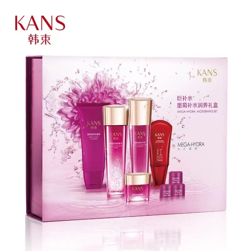 韩束墨菊补水套盒清爽补水礼盒保湿鲜活水鲜润