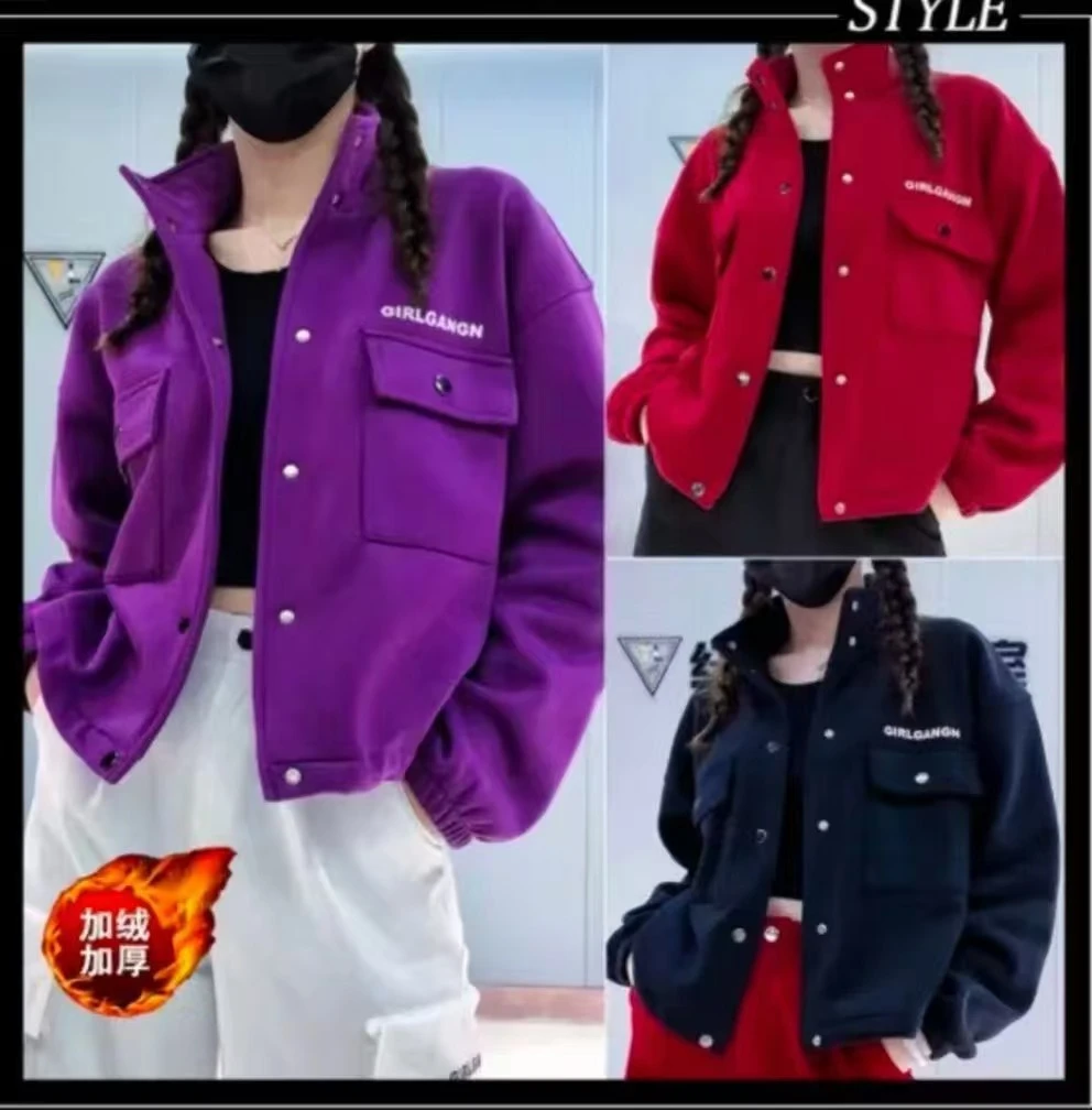 冬季加绒449（QRX）复合婴儿绒短款厚外套