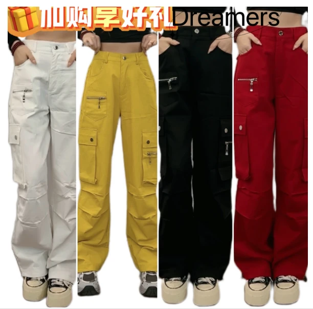 纤瑞雪438斜纹水洗棉抽绳时尚休闲工装裤