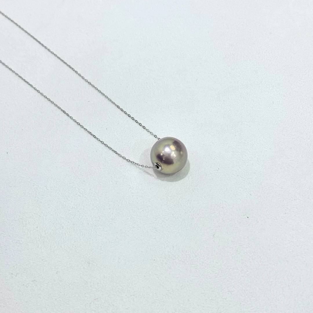【蕾蕾甄选】淡水极光【紫女皇】龙珠路路通吊坠14-15mm