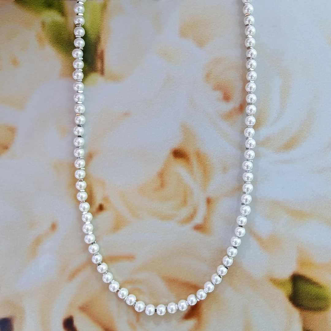 链子925银仿水晶 银S925项链好看时尚洋气百搭