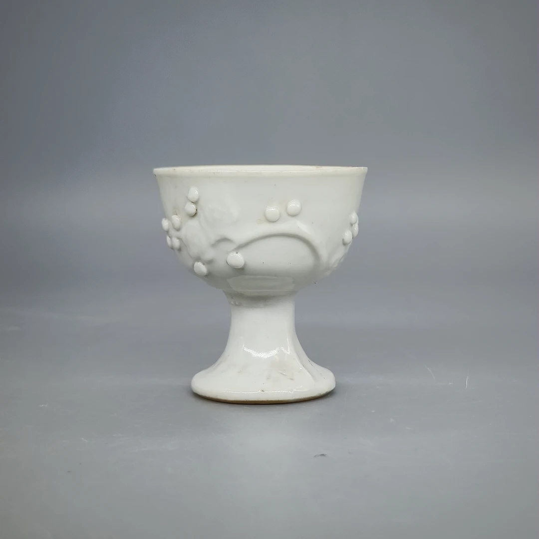 62411066*清末德化窑高足杯/瓷器六/江苏省文物总店