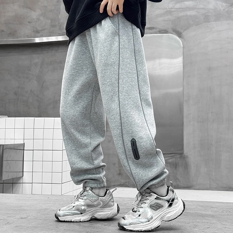 【秋款卫衣棉】男童休闲宝宝宽松儿童运动裤中大童裤子洋气长裤潮