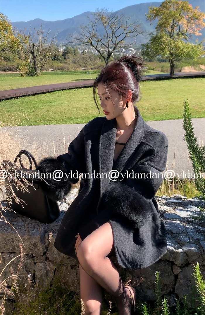 @yldandan|马德莱秋冬气质简约设计优雅高定帅气法式复古羊毛外套