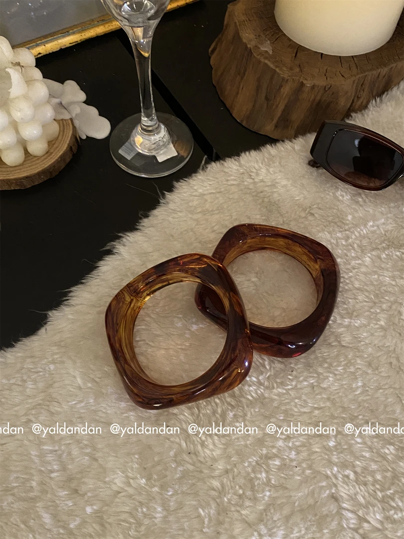 非金属手镯 YLandan|梦境气质法式简约亚克力小手镯小众