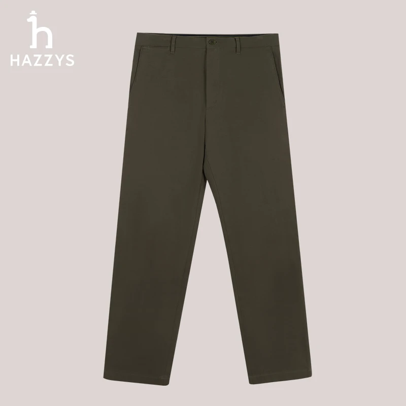 Hazzys哈吉斯秋冬男士裤子商务休闲裤锥形裤百搭简约通勤日常下装