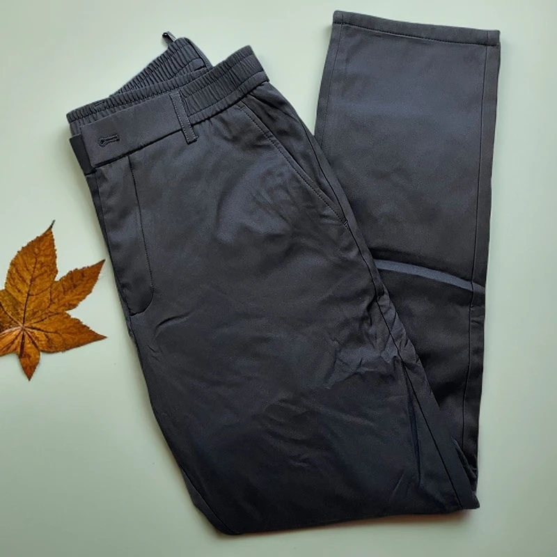 梦燕男士秋冬户外时尚百搭弹力加厚松紧腰羽绒裤ZK07B4008D