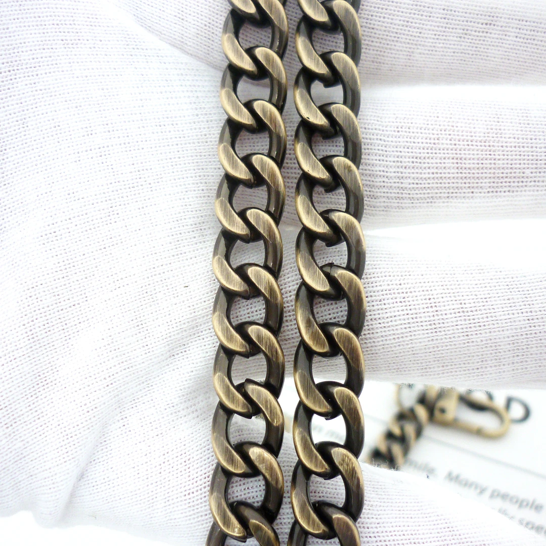 复古铜色扁链包包链条配件五金带包带肩带单买斜挎包包链子金属链