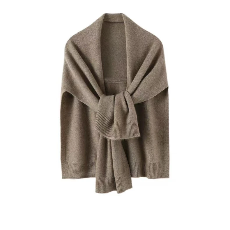 披肩外搭针织巨厚保暖空调房百搭护颈围巾加厚款外披护颈椎小披肩