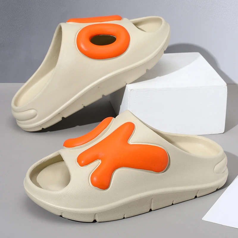 厚底拖鞋男夏季外穿潮流户外防滑一字拖男款个性沙滩海边凉拖鞋男
