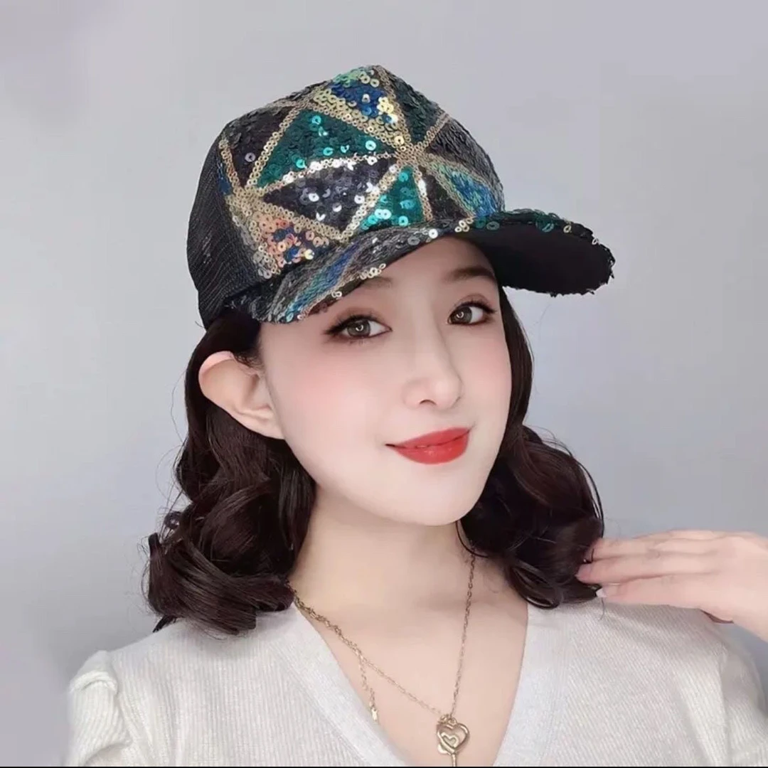 【清爽不闷热】连帽子假发一体夏季薄款百搭潮流鸭舌帽短内扣女款