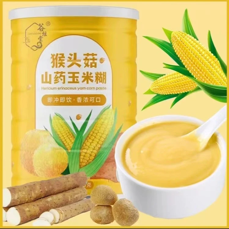 【谷炫堂】猴头菇山药玉米糊400g/桶冲泡即食营养早餐谷物代餐细腻