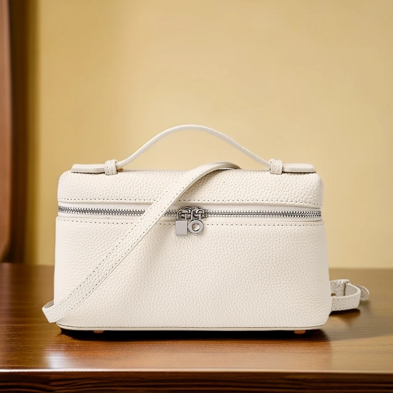 头层牛皮女士时尚休闲百搭潮流经典手提包复古简约斜挎小包包