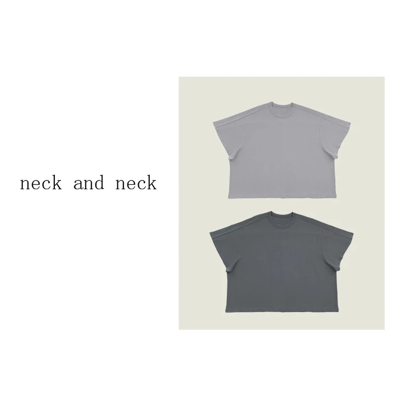 【 neck and neck 】“ 城市节奏 ” 轮廓感宽松圆领短袖T恤