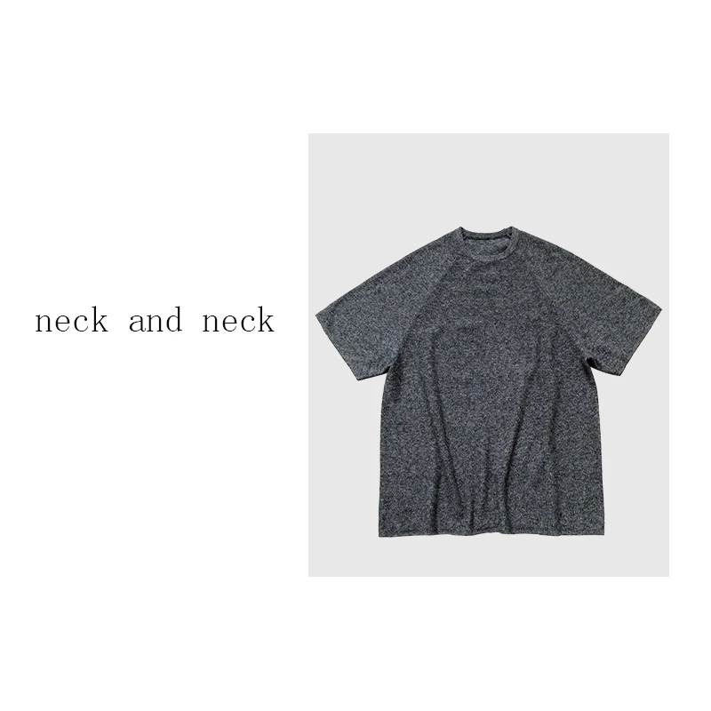 【 neck and neck 】“ 阳光宅女 ” 慵懒圆领短袖T恤上衣半袖
