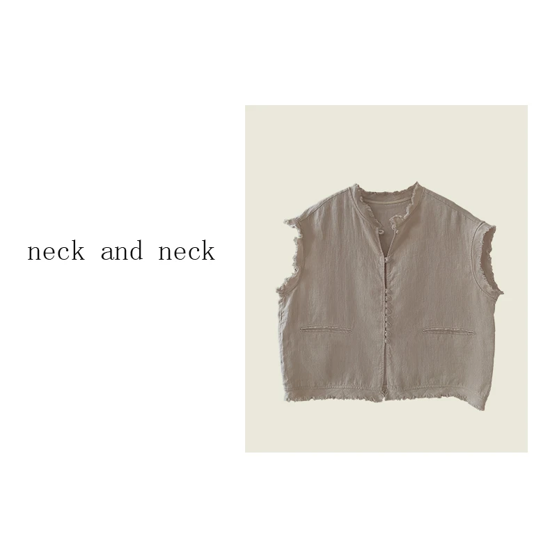 【 neck and neck 】“ 无期岛屿 ”小众设计文艺无袖百搭背心上衣